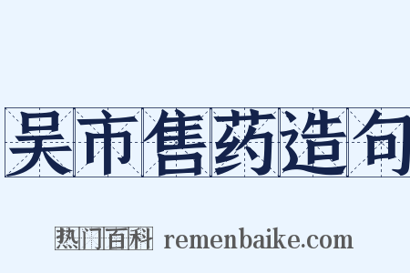 吴市售药造句是什么意思的图片